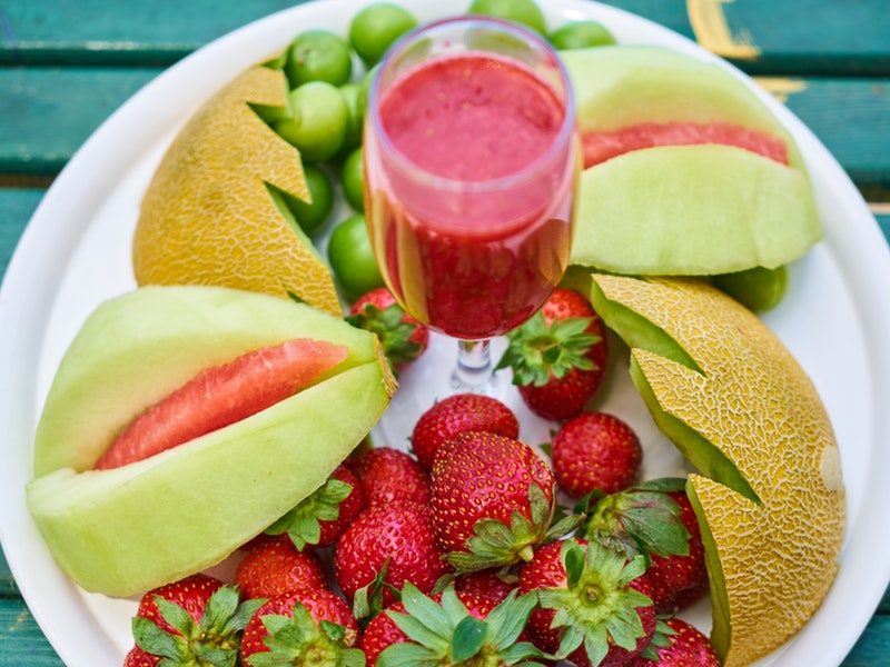 estratto con vari tipi di frutta