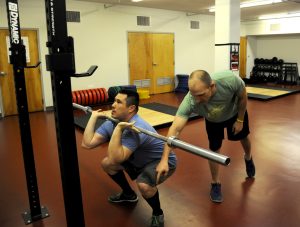 Instructing the front squat
