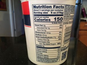 etichette nutrizionali