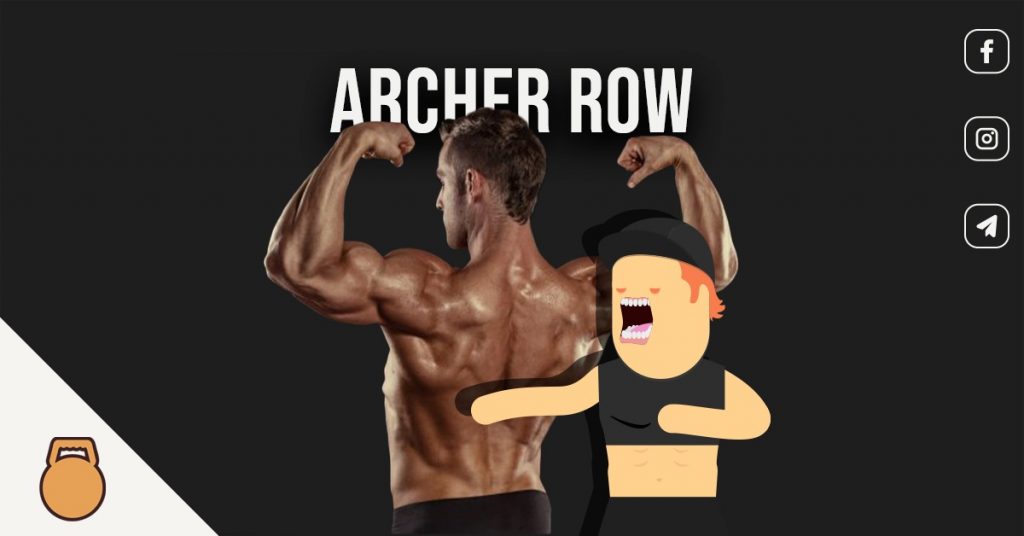 Archer row to train the lats, cover
