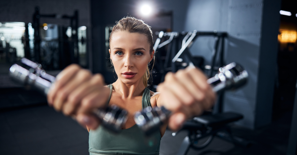 front raises with dumbbells